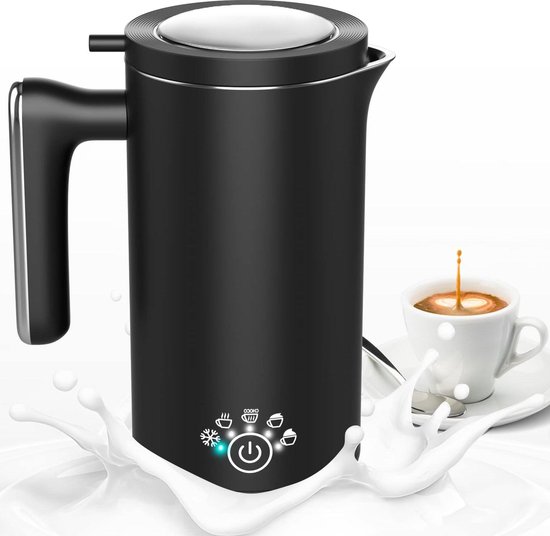 Elektrische Melkopschuimer - Automatische Warme en Koude Melkopschuimer, Afneembaar, Melkverwarmer voor Latte, Cappuccino, Macchiato en Warme Chocolademelk Elektrische Melkopschuimer - Automatische Warme en Koude Melkopschuimer, Afneembaar, Melkverwarmer voor Latte, Cappuccino, Macchiato en Warme Chocolademelk