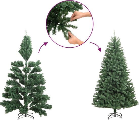 Vind kerstboom met lichtjes in Diversen op