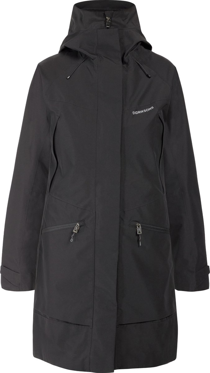 Didriksons ILMA WNS PARKA 8 Dames Outdoorjas Zwart