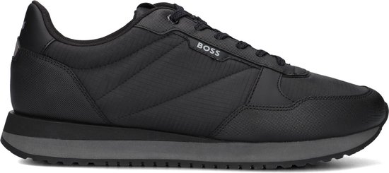 Boss Kai Runn Sneakers Leren Sneaker Heren Zwart Maat 44 bol