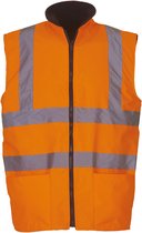 Fluo Fleece Reversible Bodywarmer - Fluo Orange - L - Yoko
