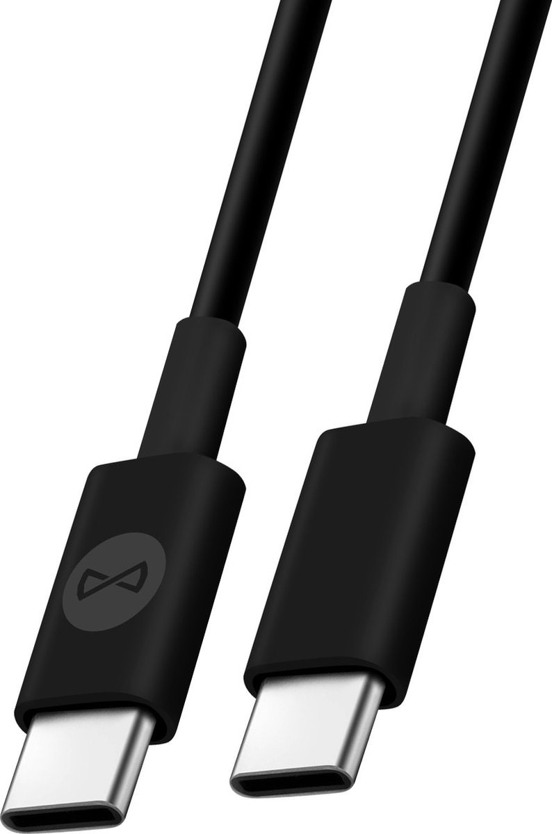 Forever, USB-C naar USB-C Kabel Power Delivery 60W Opladen en Synchronisatie, Zwart