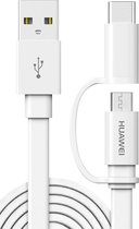 Huawei datakabel mirco USB & USB-C - wit