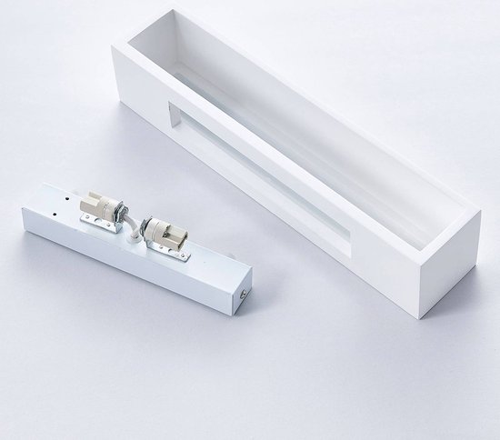 Lindby - Applique LED - 2 lumières - plâtre - H: 7 cm - G9 - blanc - Sources lumineuses incluses