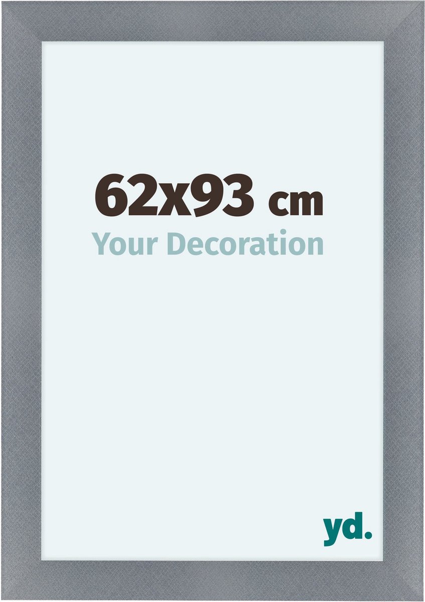 yd. Your Decoration - Fotolijst 62x93 cm - MDF - Aluminium Geborsteld - Como