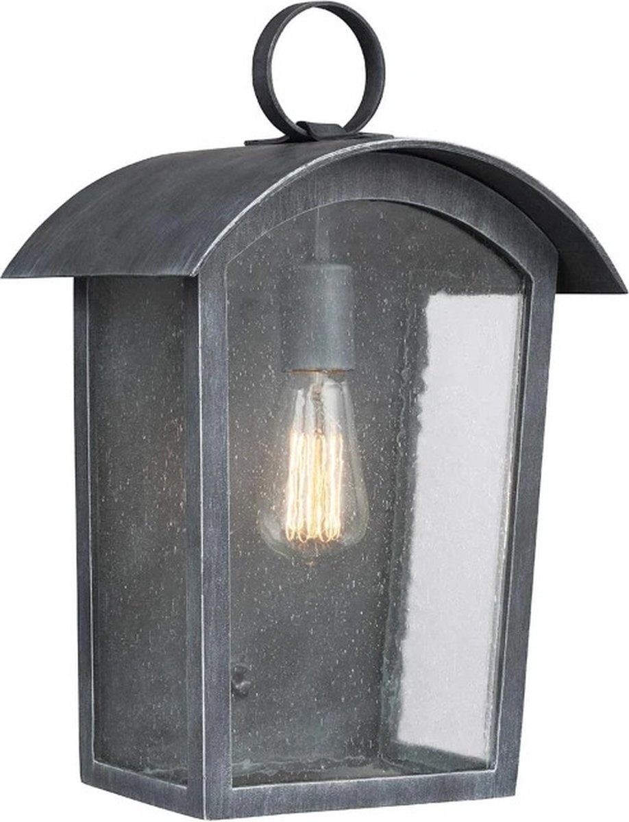 Feiss LED Wand Buitenlamp Hodges | 1X E27 Max 60W | IP44 | Dimbaar | Ash Black