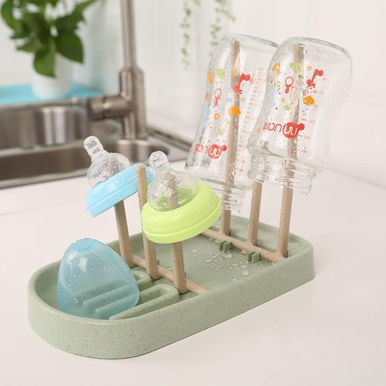 Flessen Droogrek - Flessen Droogrek Baby - Flessendroogrek - Afdruiprek Baby - Afdruiprek Babyfles - Droogrek Babyfles - Droogrek Flesjes - Flessen Druiprekje - Droogrek Waterflessen - Flessendroogrek Baby - Droogrek Flessen van Cangaroo — afbeelding 5