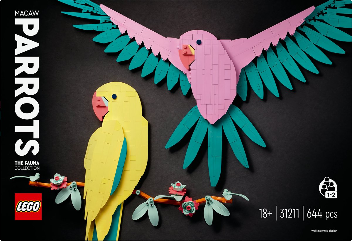 LEGO Art De Faunacollectie Kleurrijke papegaaien - 31211 — afbeelding 15