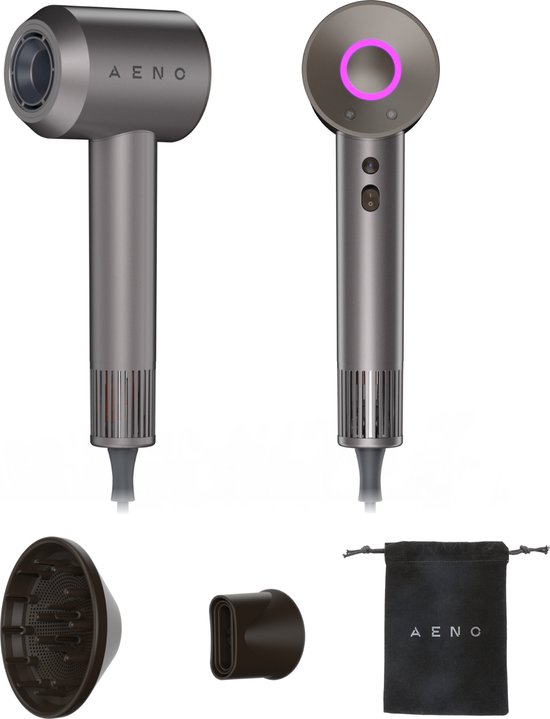 AENO HD1 - Haar föhn - Ionische Haardroger - Super Hoge Snelheid - Ionisatie - Warmte Sensor - Inclusief Opzetstukken