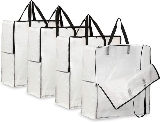 Vilten Draagtassen Zwart Met Hengsel 47x33x8cm 220 Gram 75stuks P 100005487