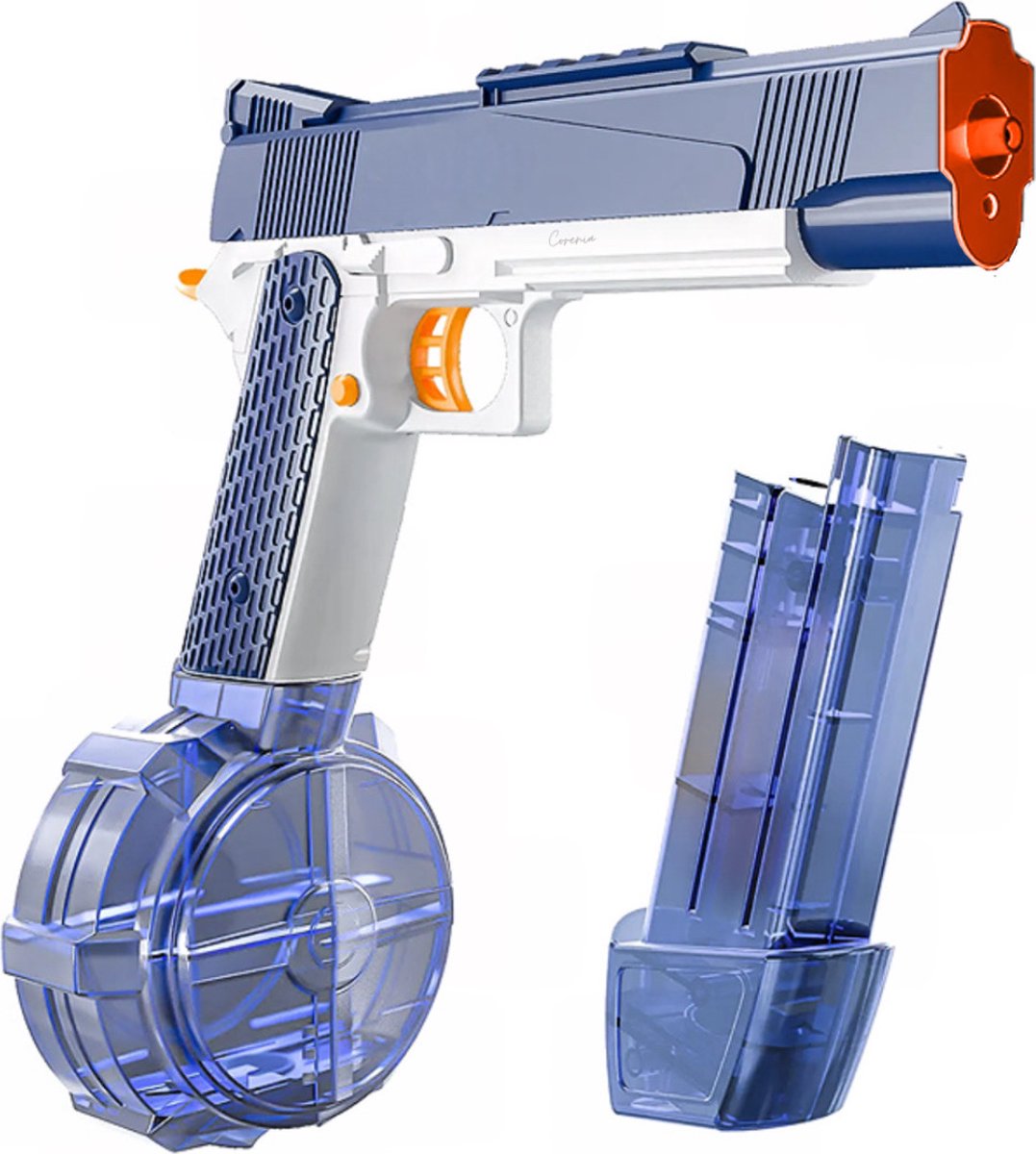 Corenia® Elektrische Waterpistool - Elektrisch - Automatisch - Supersoaker - Jongens - Meisjes - Water gun - Waterblaster - SplashGun - Blauw - Extra groot magazijn