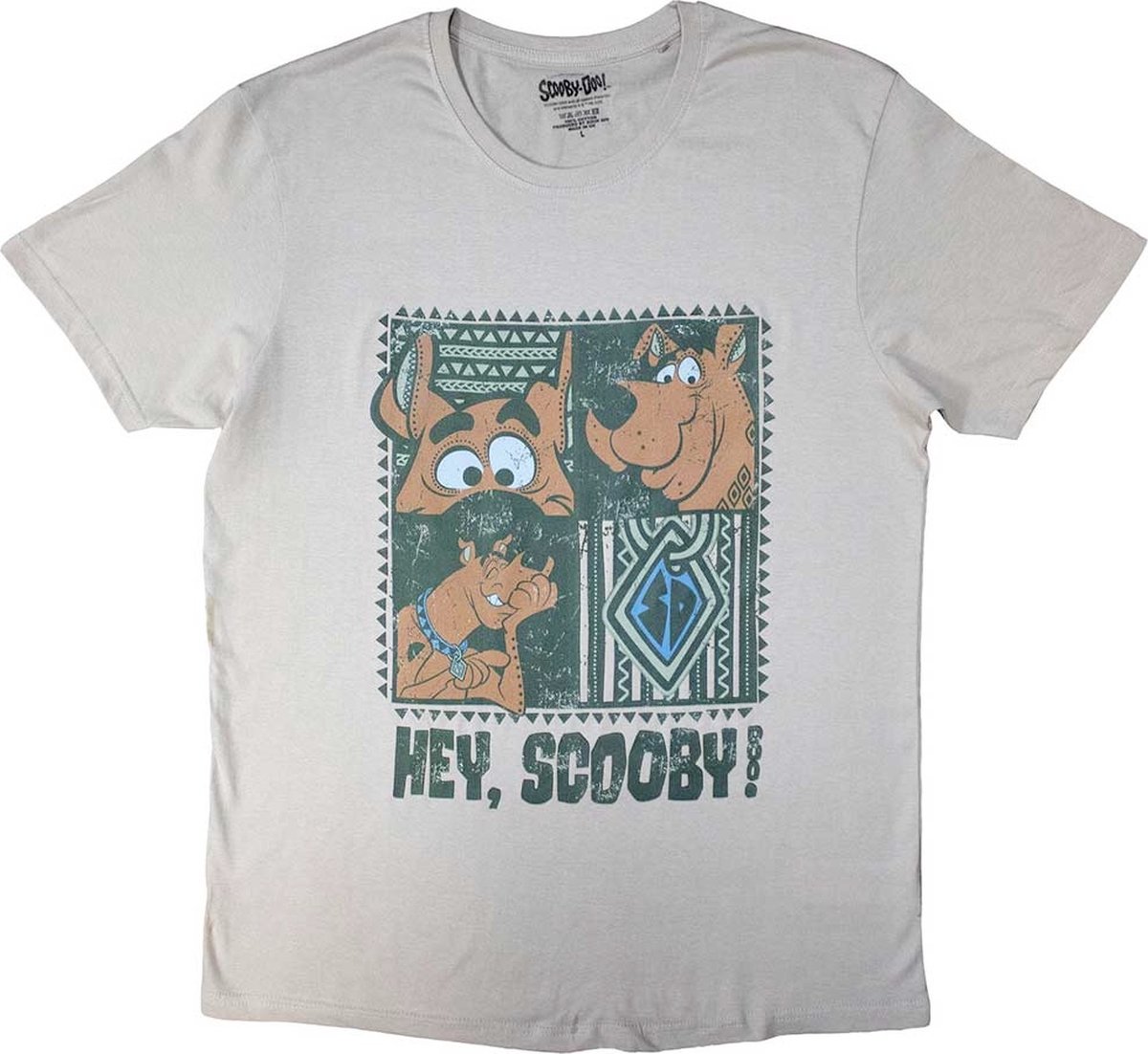 ScoobyDoo - Hey Scooby! Heren T-shirt - S - Grijs
