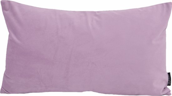 Foto: Velvet lila long kussenhoes fluweel polyester 30 x 50 cm