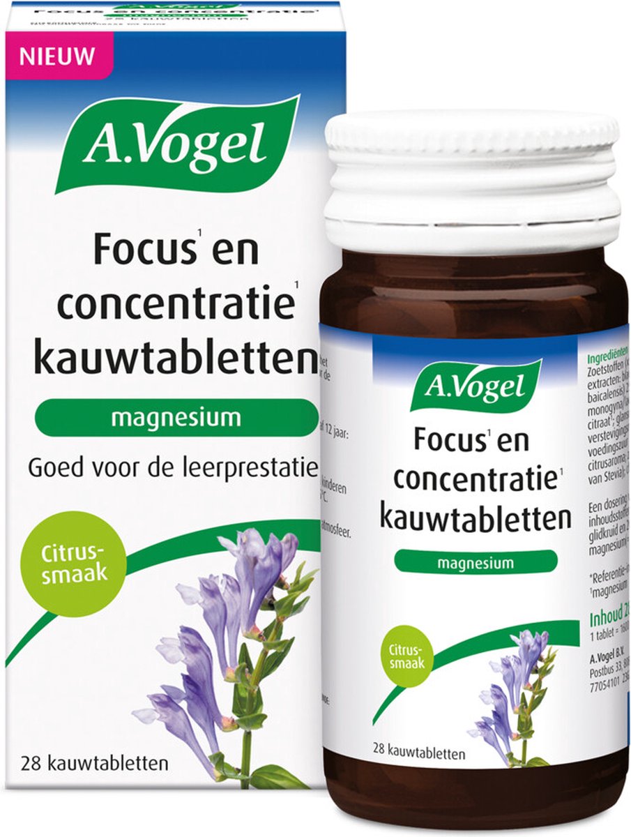 Goedkoopste A.Vogel Focus en Concentratie - Goed voor de leerprestatie - 28 st