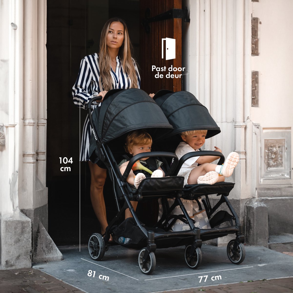 Deryan Rolo X2 Duo Buggy - 2-persoons compact plooimodel thumbnail 2