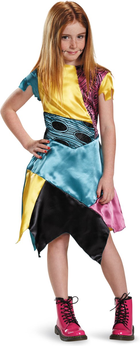 DISNEY - NIGHTMARE BEFORE Kerstmis, Sally jurk Classic, Maat M (7-8 jaar), Meisjes