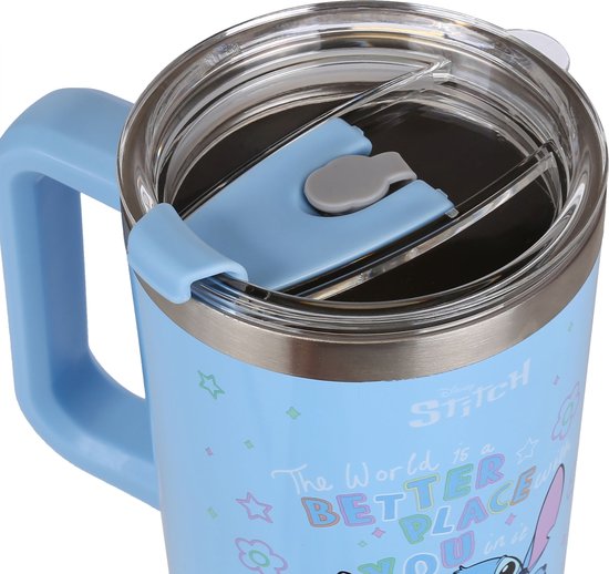 Tasse Isotherme Stitch XL 940 Ml, Acier Inoxydable, Violet