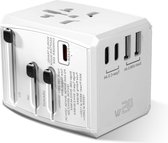Bol.com Wereldwijd universele reisadapter met snel opladen - 2 USB - 2 USB C - 45 W - AC-stopcontact - internationale stekkerada... aanbieding