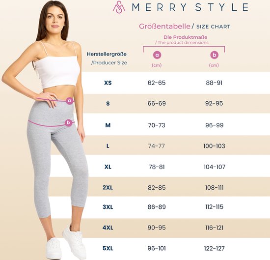 Merry Style MS-MS10-144-LE Dames Capri Leggings - Sport - Vrijetijdsbroek - 3/4 Lengte - Viscose - Sporbroek - Yogabroek - Kobalt - S