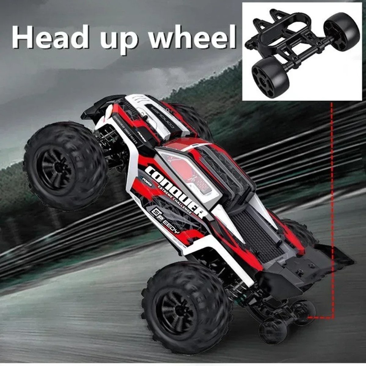 iTop RC Offroad Buggy VRX RH1006, 1/10 4WD 18CXP Nitro Offroad Auto mit Kraft.18 Methanol Motor, High Speed 70KM/H 2.4G RC Auto für Kinder und Erwachsene - R0070 RTR Version