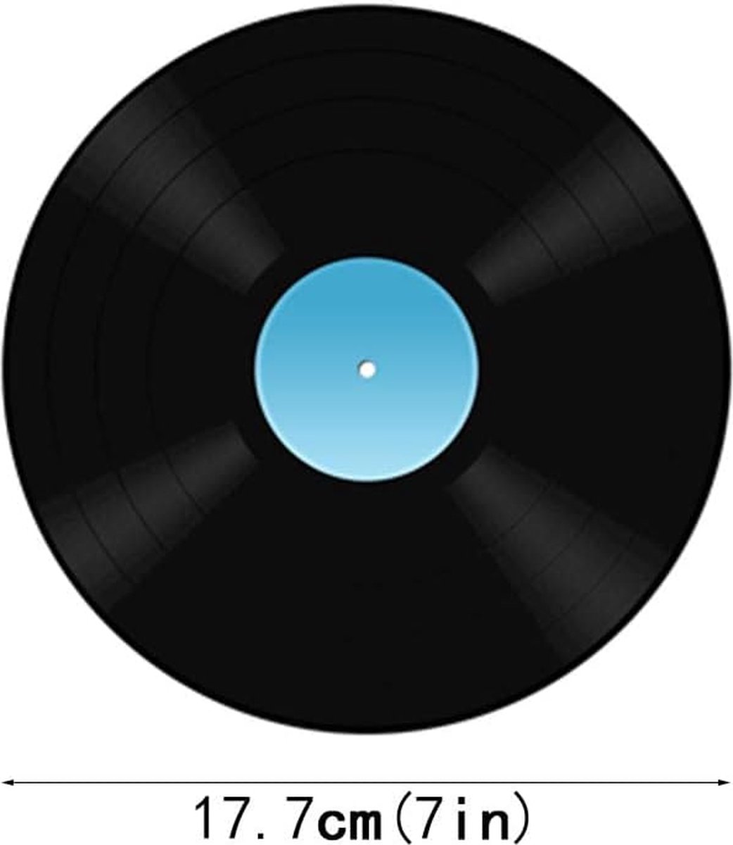 CHmiss 8 stuks vinylplaten, wanddecoratie, vinyl retro, voor thuis, bars, cafés, rolmuziek, partywand