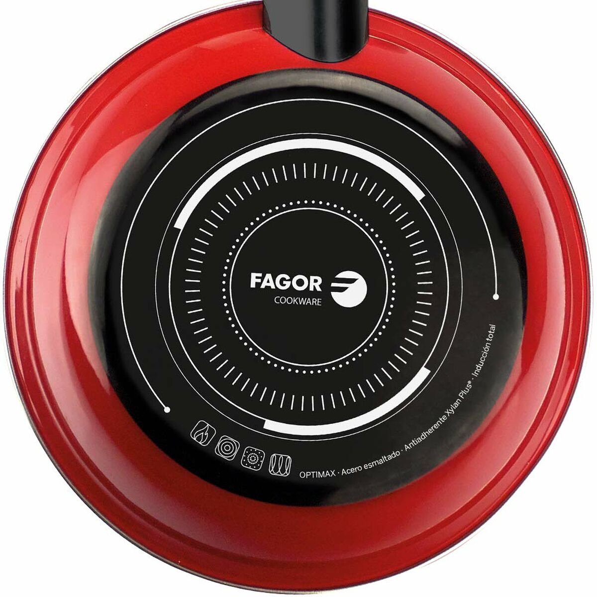 Pan FAGOR Optimax Rood Geëmailleerd Staal (Ø 18 cm)