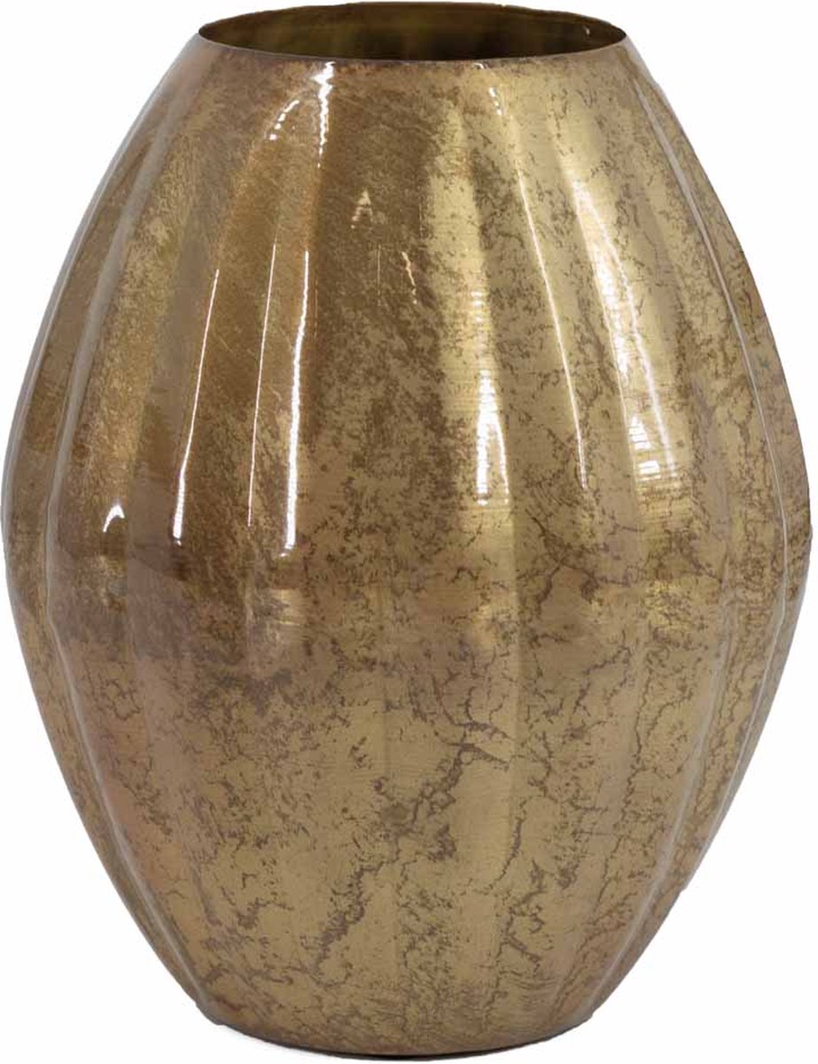 homebound by ky Metalen vaas peach Goud