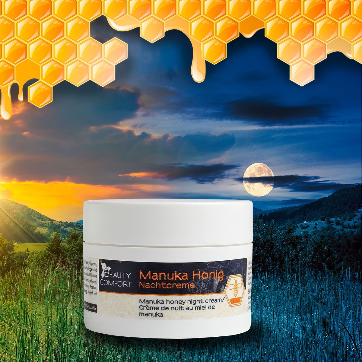 Goedkoopste Beauty Comfort Manuka honing nachtcrème, 50 ml
