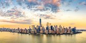 Schilderij - New York panorama , 2 maten , Multikleur , Premium print