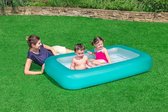 Opblaasbaar kinderzwembad vanaf 2 jaar groen 165 x 10 x 165 x 104 x 25 cm | Speels plonsbad voor peuters