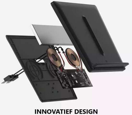 Tesla Model 3 Draadloze Dubbele Telefoon Oplader voor Middenconsole - Interieur Accessoires