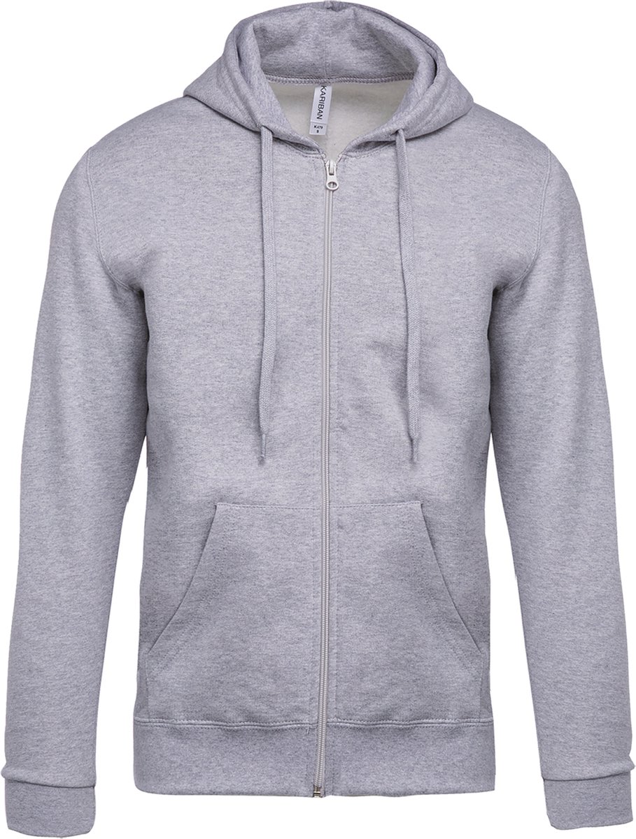 Kariban Sweater met rits en capuchon K479 - Oxford Grey - XXL