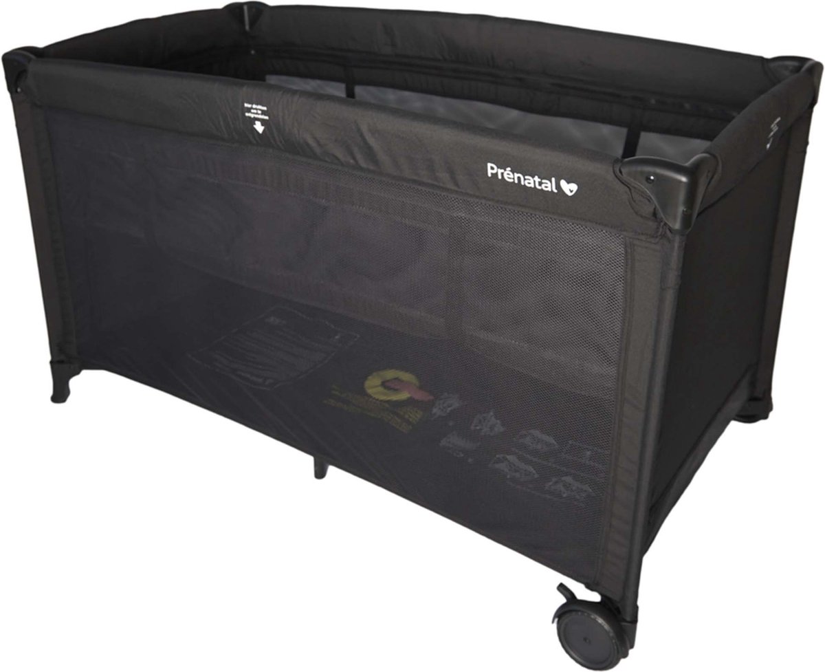 Prénatal campingbed Sinne - Inklapbaar reisbedje - Zwart thumbnail 2