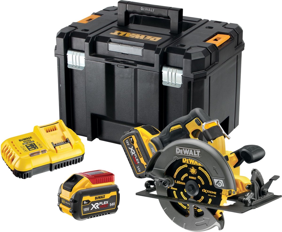 DeWALT DCS578X2 Accu Cirkelzaag 190mm 54V XR FlexVolt 9.0Ah in TSTAK