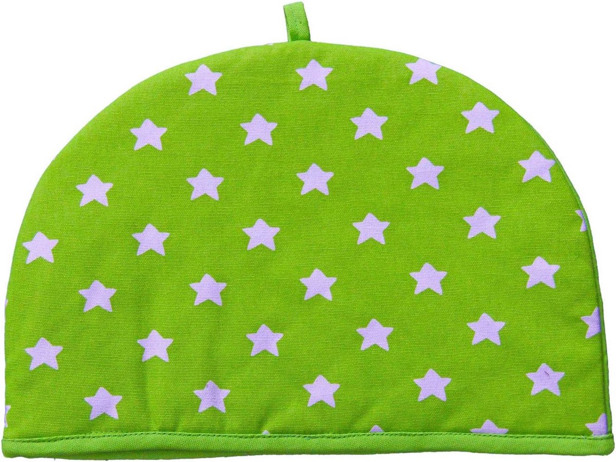 Homescapes theepot warmer Stars groen Design Tea Cosy