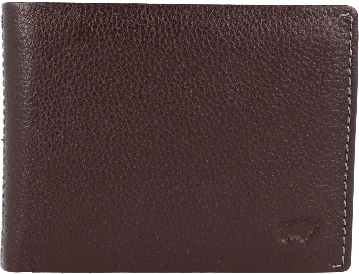 Braun Büffel Prato Portemonnee RFID Leer 12 cm - Jongens - Horizontaal - d. braun