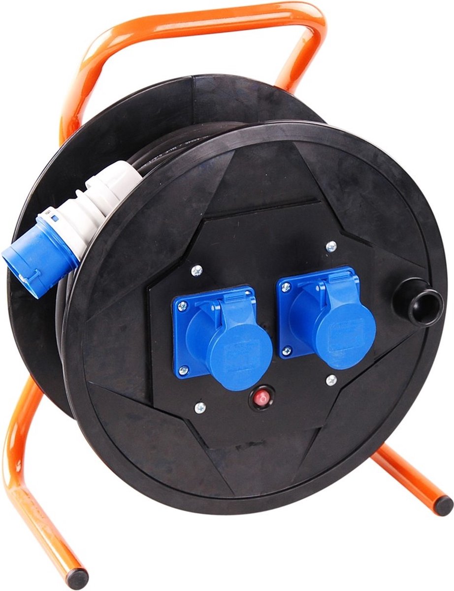 Kabelhaspel KSR Pro CEE 25m - 3 G 1.5 mm² 2 x CEE contactdoos 16A - 47.048.05