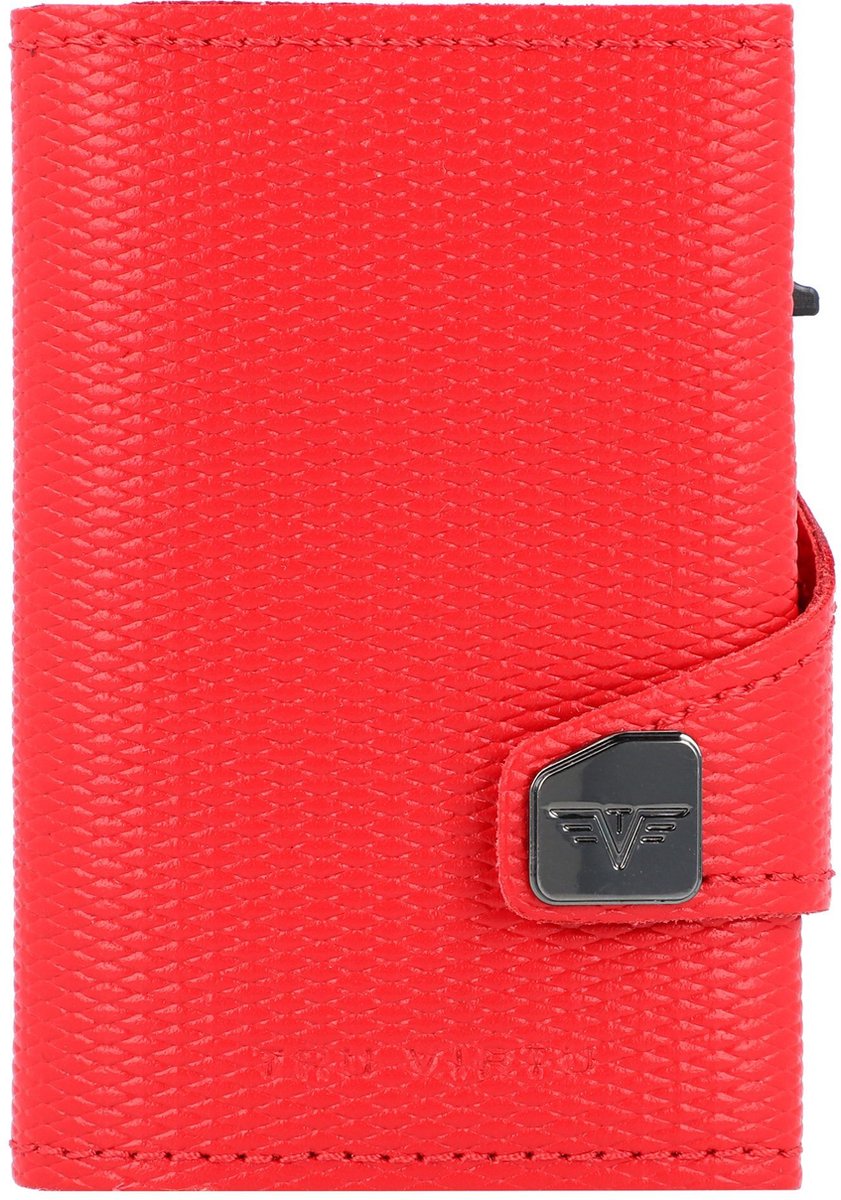 Tru Virtu Click & Slide wallet rhombus coral/red