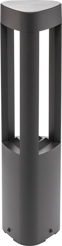 Lucande LED outdoor lamp LEYA (modern) in Black from aluminum, including light source - garden path lighting