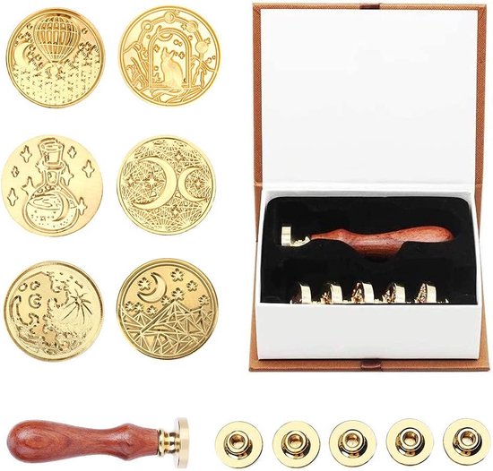 Vintage Wax Seal Stempel, 2.5Cm Europa Retro Zegellak