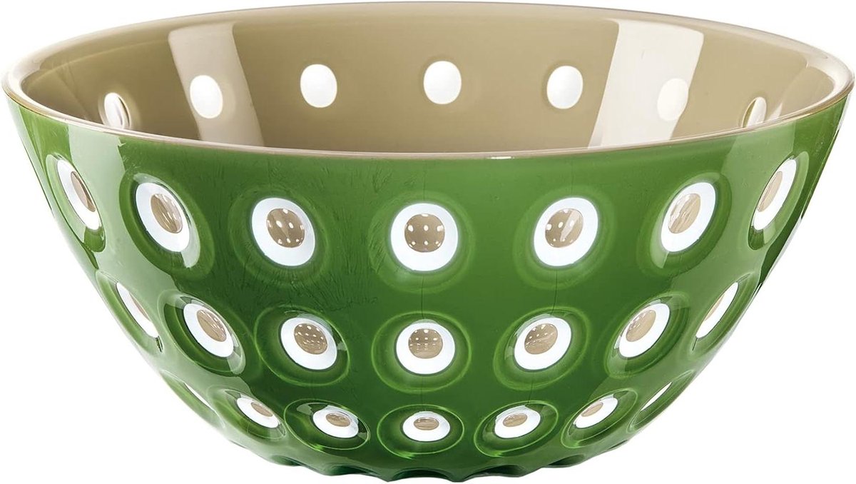 Murrine Bowl Ø20 x h9 cm Green - Handcrafted Glassware Crafted in Italy