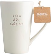 GUSTA - Mug XXL GREAT - 450 ml - beige - céramique