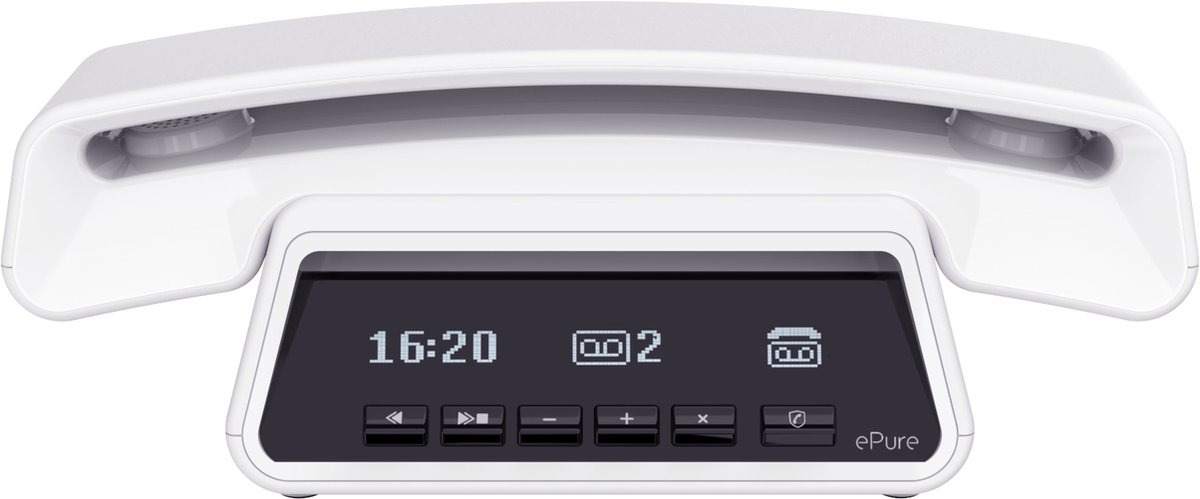 Alcatel E-pure Premium DECT Huistelefoon wit: Stijlvol & Veilig met Blokkeerfunctie & Antwoordapparaat