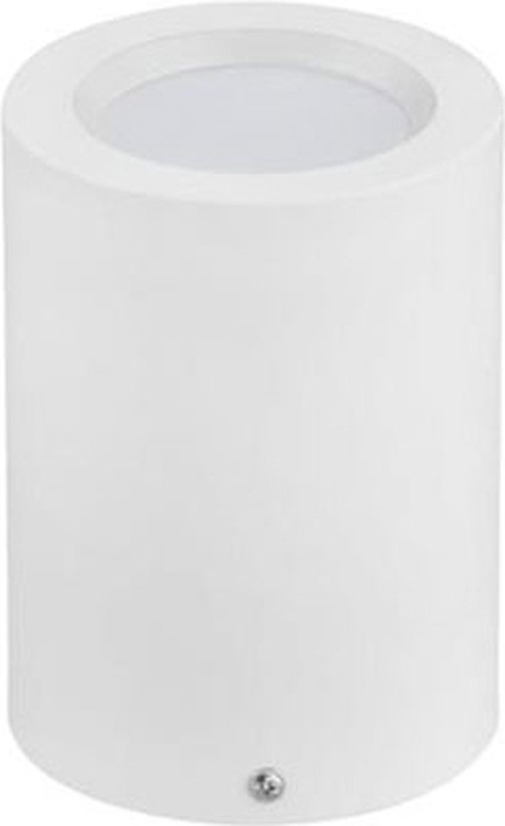LED Downlight - Opbouw Rond Hoog XL 5W - Natuurlijk Wit 4200K - Mat Wit Aluminium - Ø95mm