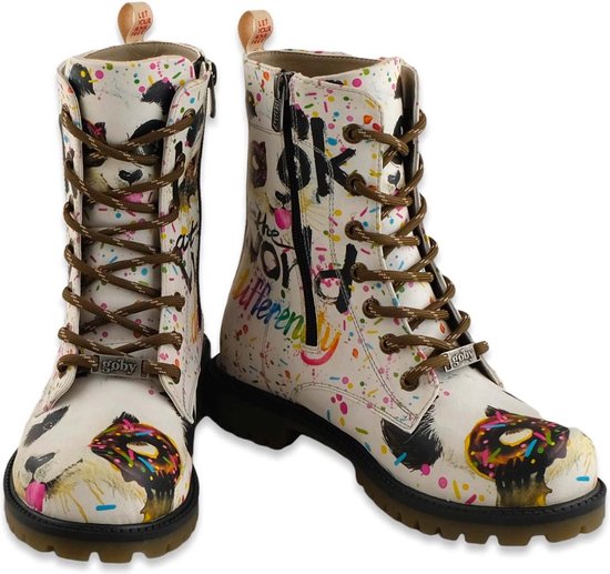 GOBY - Look At The World Differently - Bottines - Bottes femme - Bottes femmes - Haute qualité - Fait main - Taille 42