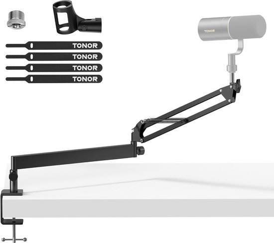 Foto: Tonor t20lp low profile microfoon arm stand verstelbare ophanging boom schaar mic stand