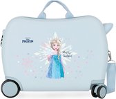 Bol.com Frozen Magic Rolling Suitcase 4 Wheels Ice Blue aanbieding