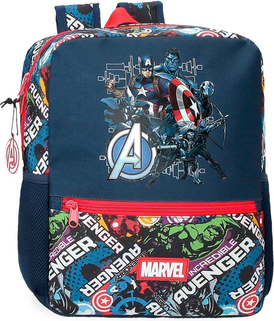 Foto: Marvel avengers jongens kleuter schooltas rugzak marine 33cm