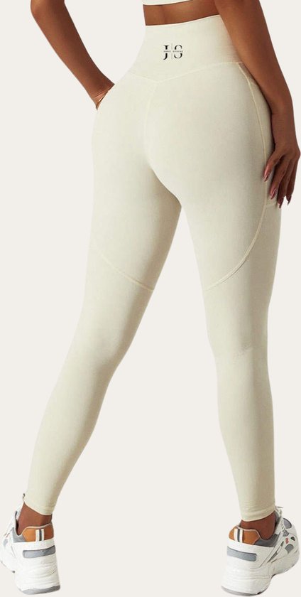 Witte sportlegging sale
