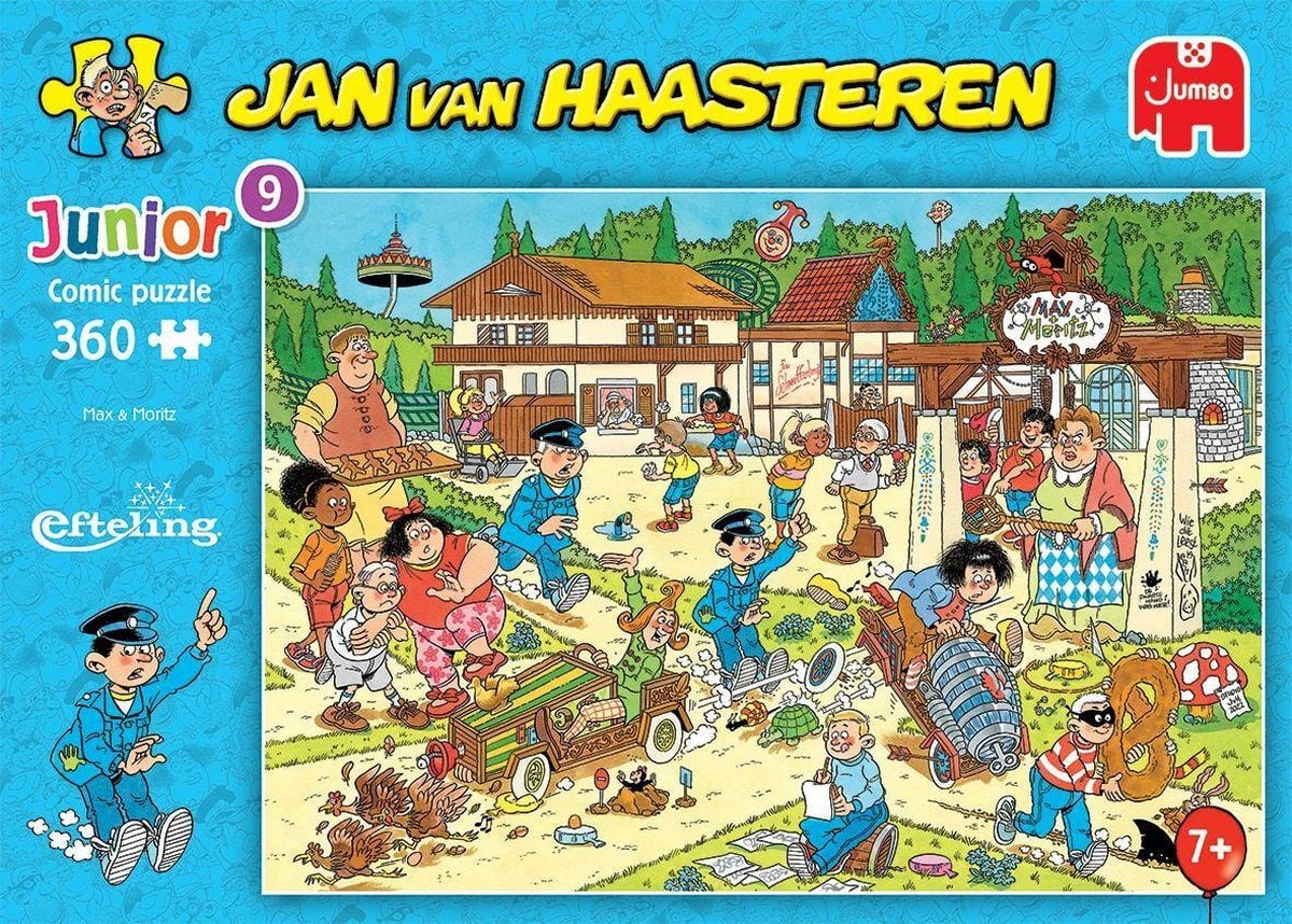 Jan van Haasteren Junior Max & Moritz Efteling 360 stukjes - Kinderpuzzel